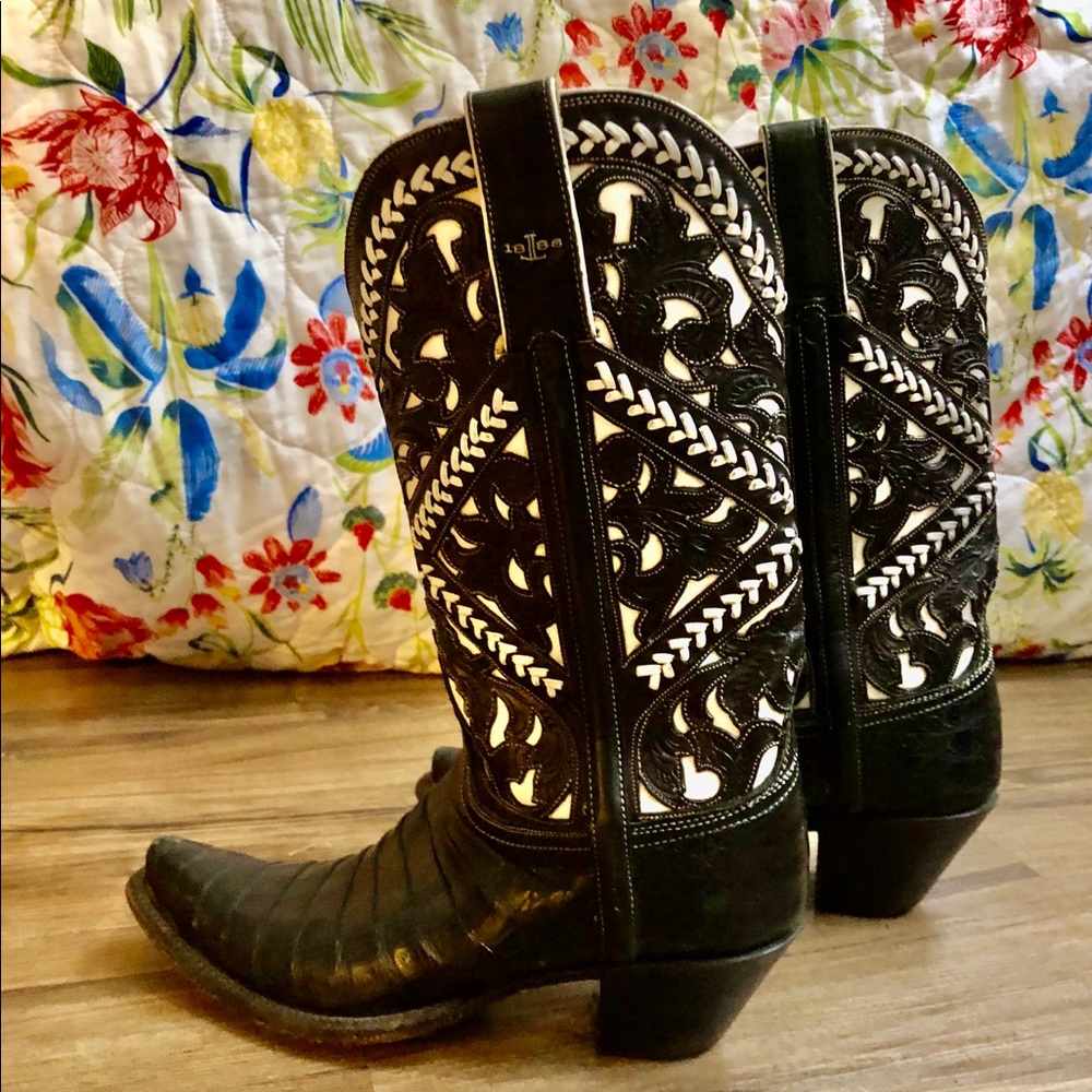 🖤🤍 Lucchese Sweetwater Boot Size 8 Made in USA